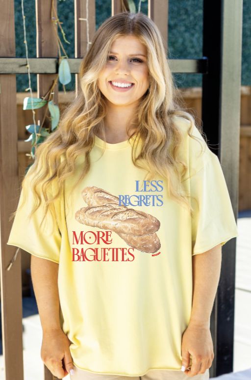 More Baguettes on Yellow Tee Shirt